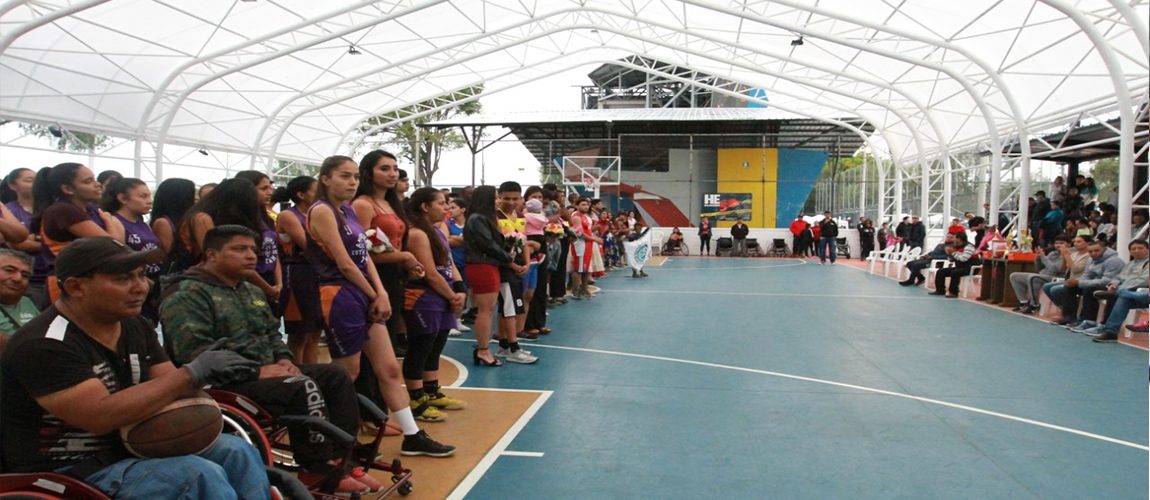 Se inauguró el primer campeonato de básquet en la cancha cubierta de Yacucalle