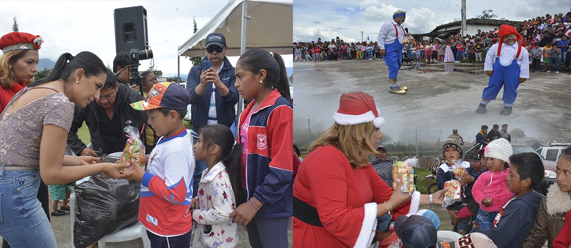 Alcaldesa de Ibarra, entregó agasajo navideño en diferentes lugares