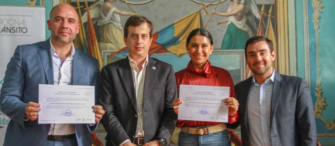 Centro de Revisión Técnica Vehicular de Ibarra y Otavalo recibe certificación de la ANT