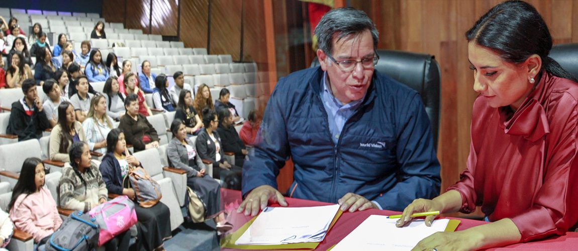 Municipio de Ibarra firmó convenio con World Vision para fomentar la asistencia social y la capacitación