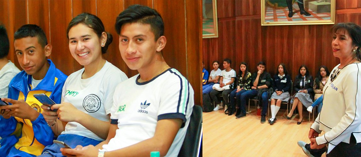 La municipalidad de Ibarra realizó una reunión de trabajo con los líderes estudiantiles