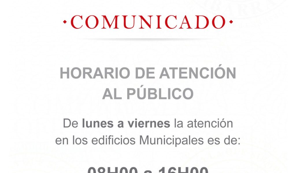 Horario de atención