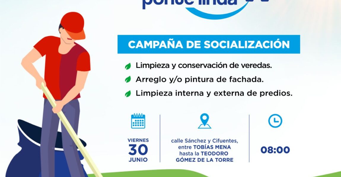 IBARRA  PONTE LINDA, UNA CAMPAÑA PARA MEJORAR LA IMAGEN URBANA DE LA CIUDAD.