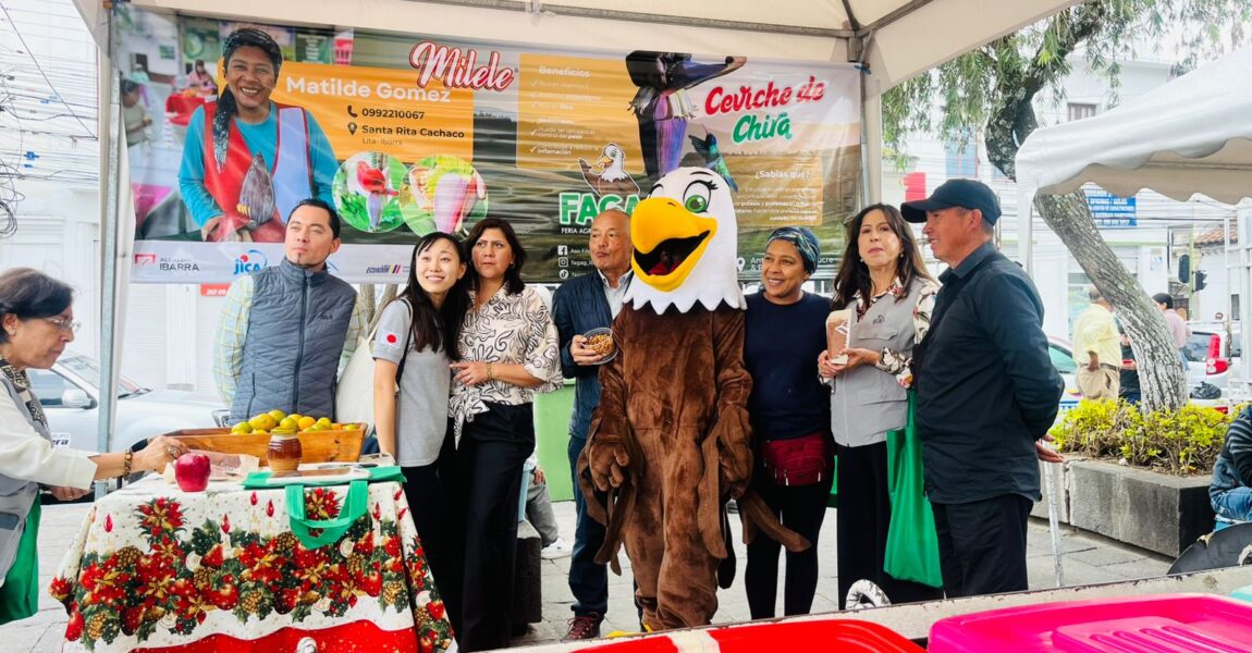 JICA y Municipio de Ibarra impulsan a los agro-emprendedores locales de la Plazoleta del Águila