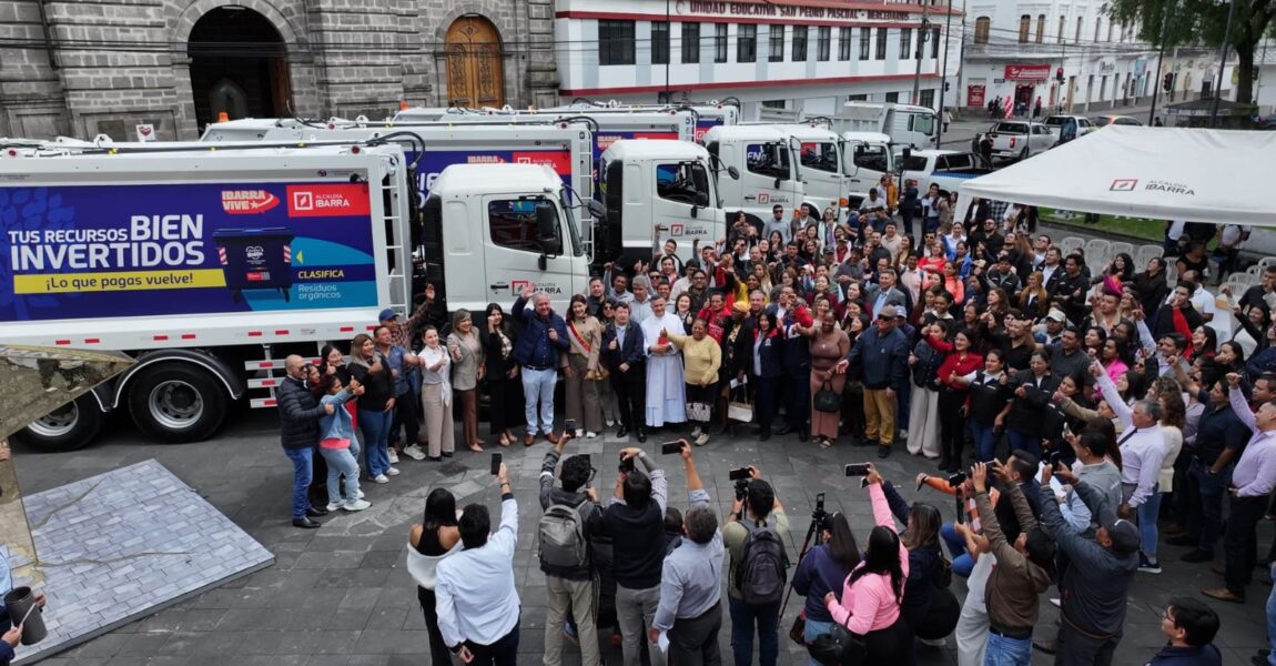 1.9 MILLONES DE INVERSIÓN PÚBLICA PARA FORTALECER Y OPTIMIZAR LA RECOLECCIÓN DE DESECHOS EN IBARRA